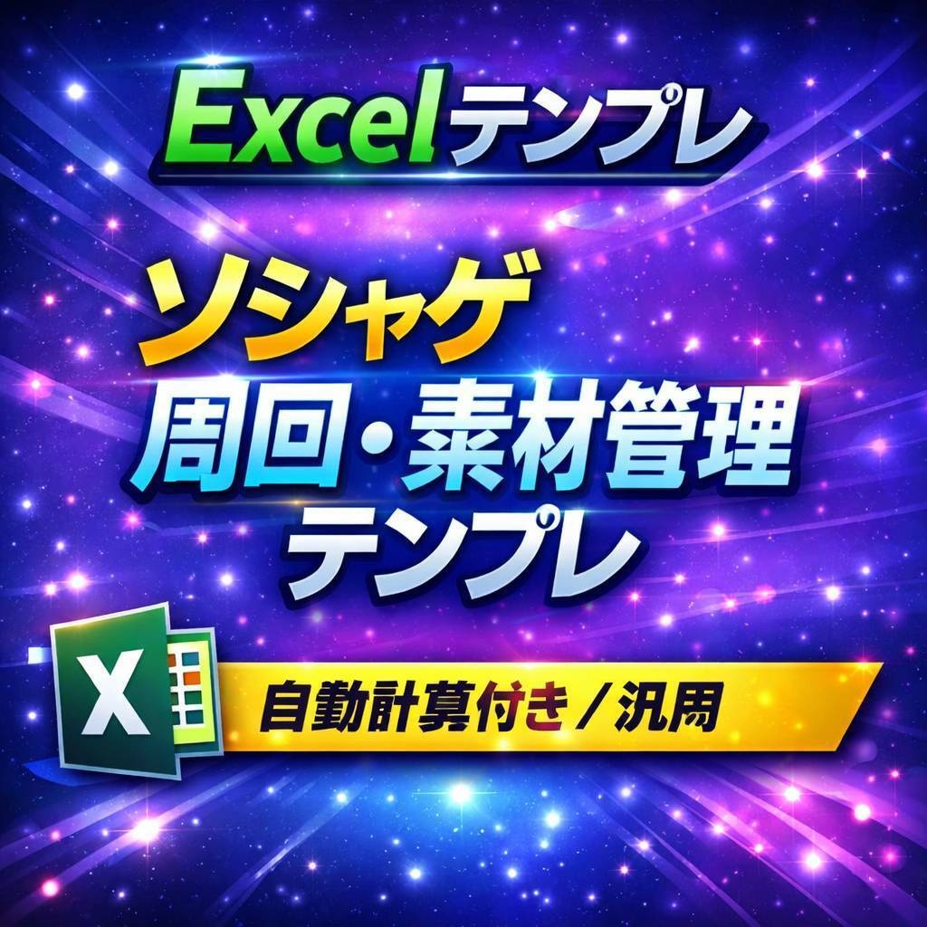 ソシャゲ周回・素材管理テンプレ(Excel版) - takutools - BOOTH
