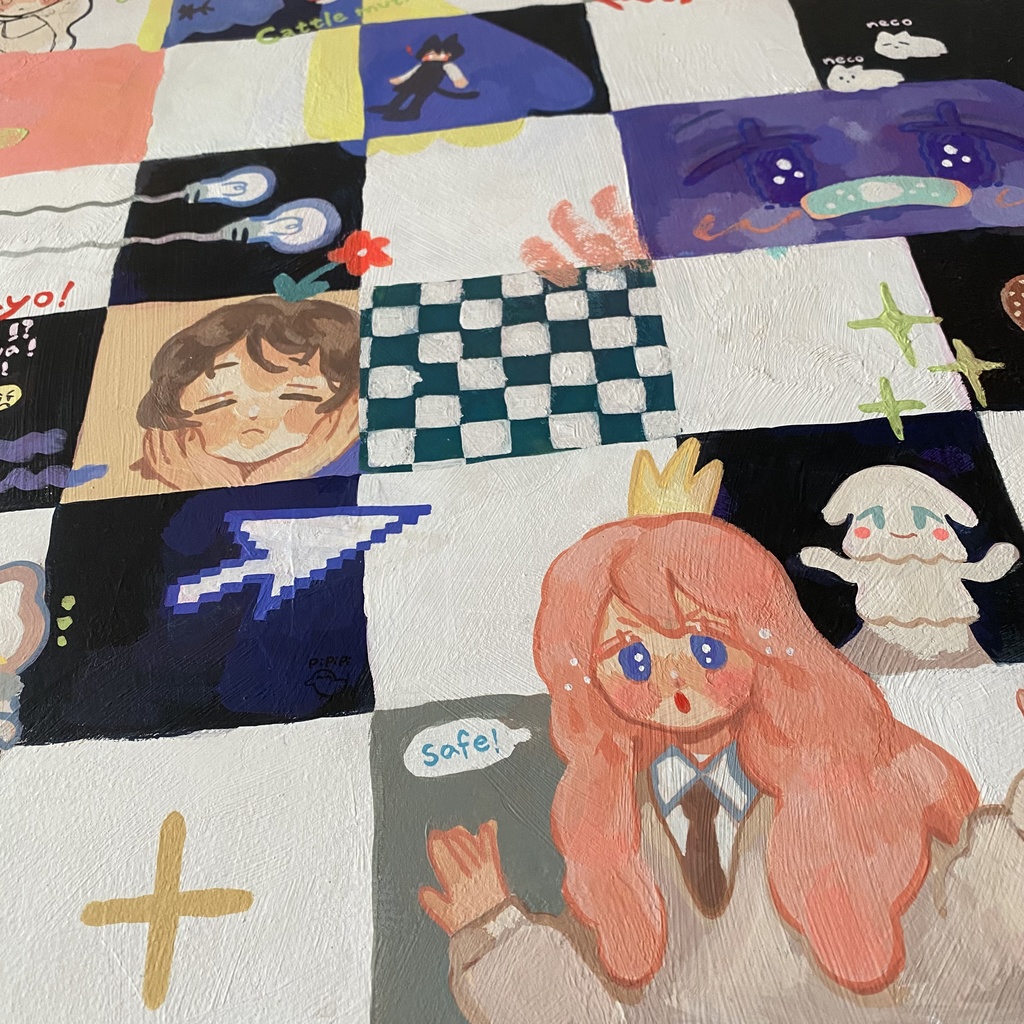 原画 チェッカーボード