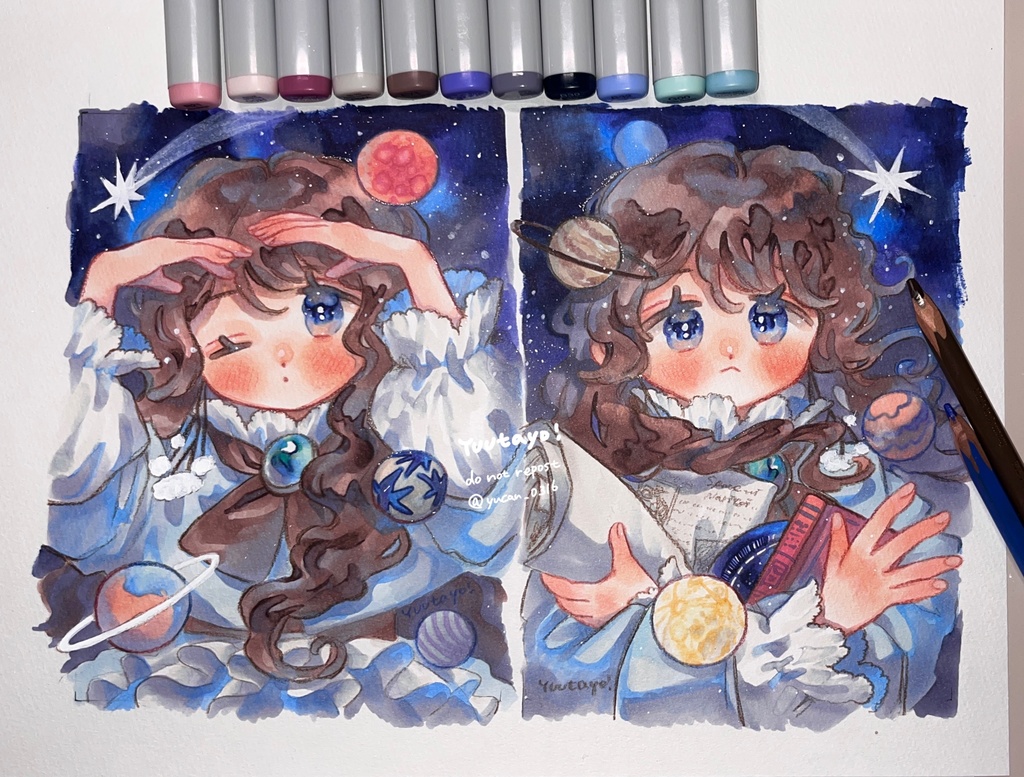 原画 星を探してる子たち