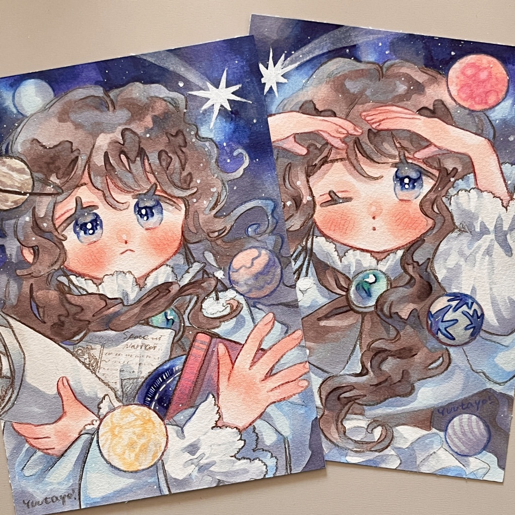 原画 星を探してる子たち