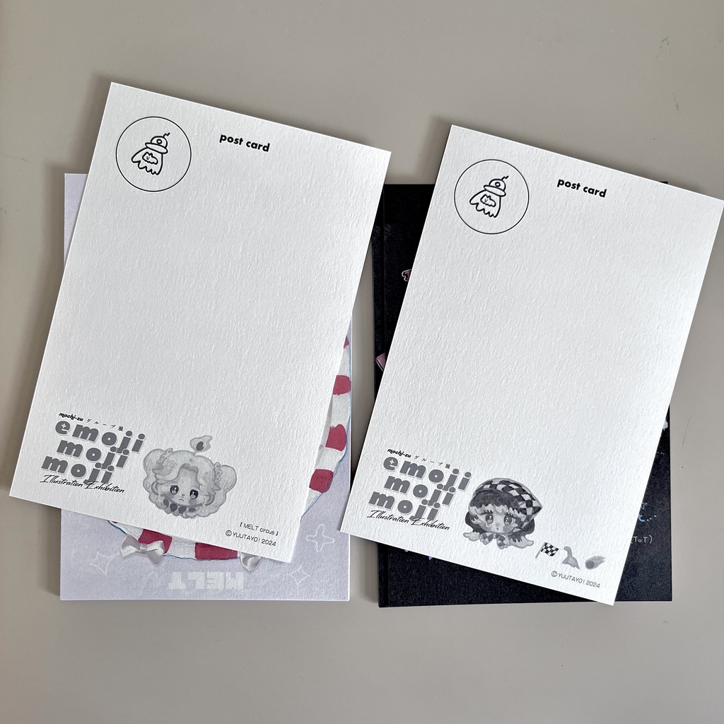 ポストカード 絵文字2種