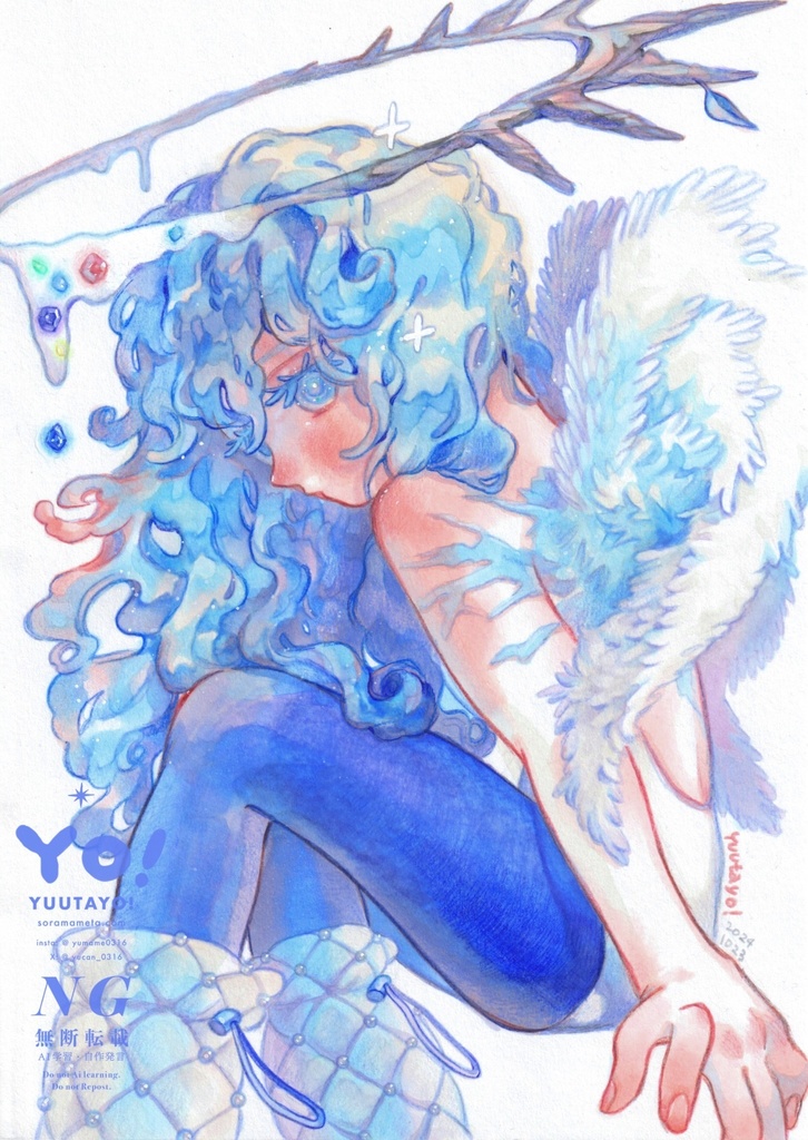 原画作品 𝐴𝑙𝑚𝑖𝑔ℎ𝑡𝑦 𝑎𝑛𝑔𝑒𝑙