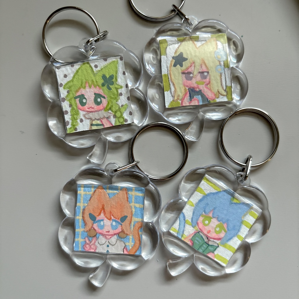 ミニミニ原画キーホルダー🍀