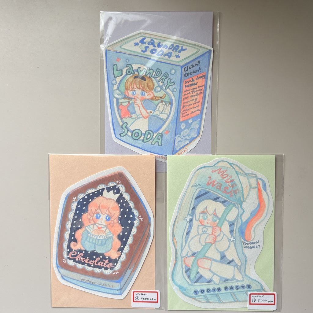 ドローイング3点