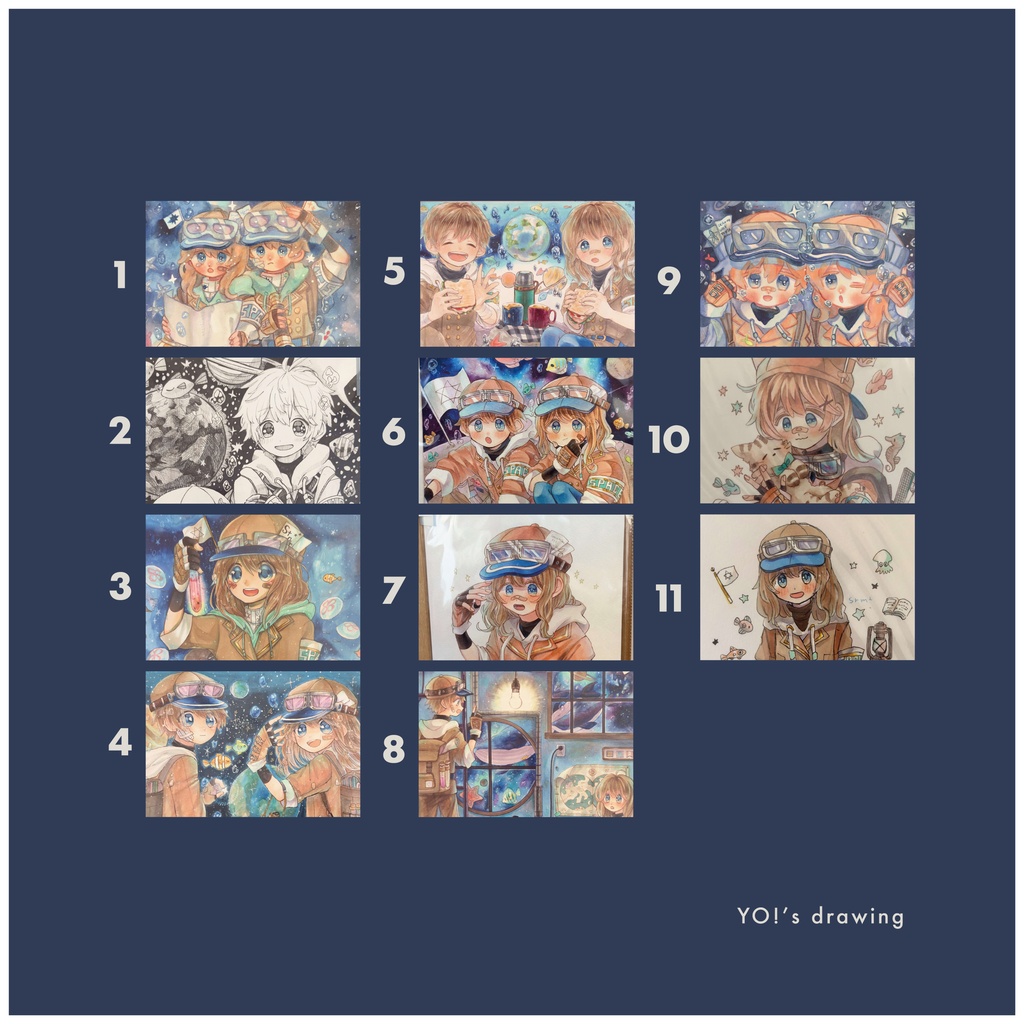 過去絵11種(額縁なし)