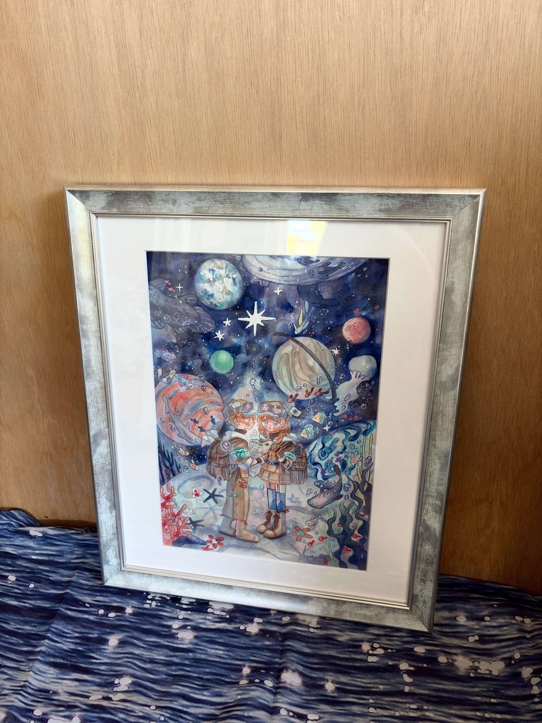 額装作品 『出発の日』
