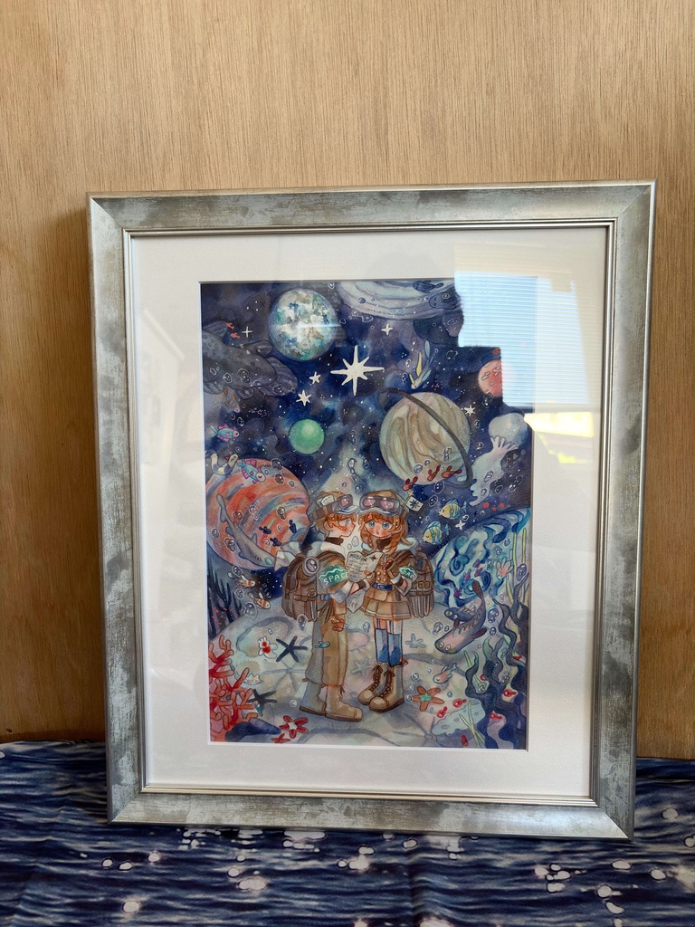 額装作品 『出発の日』