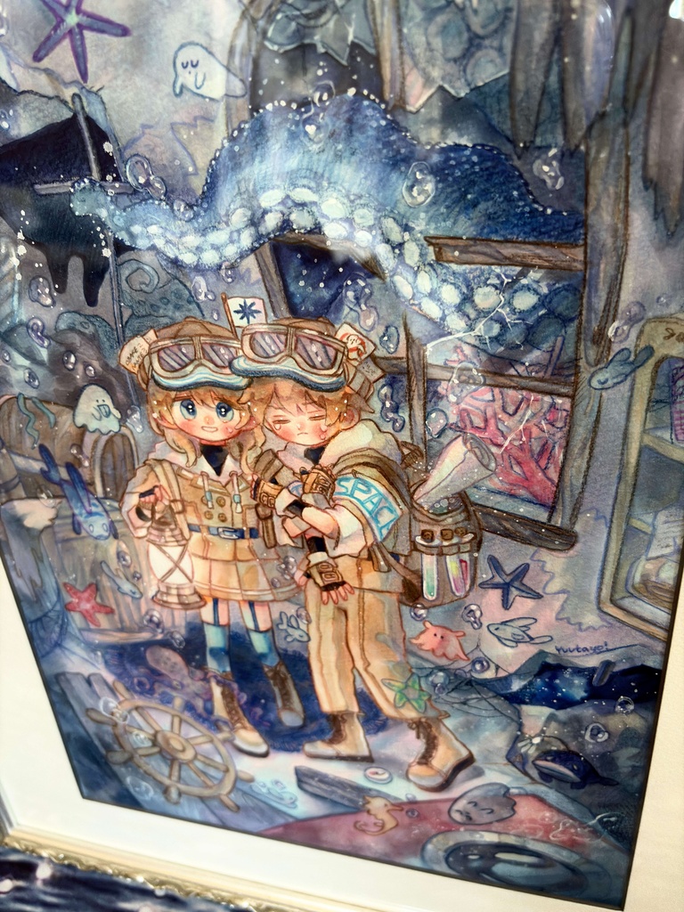 額装作品 『Re: 宇宙の海のおばけやしき』