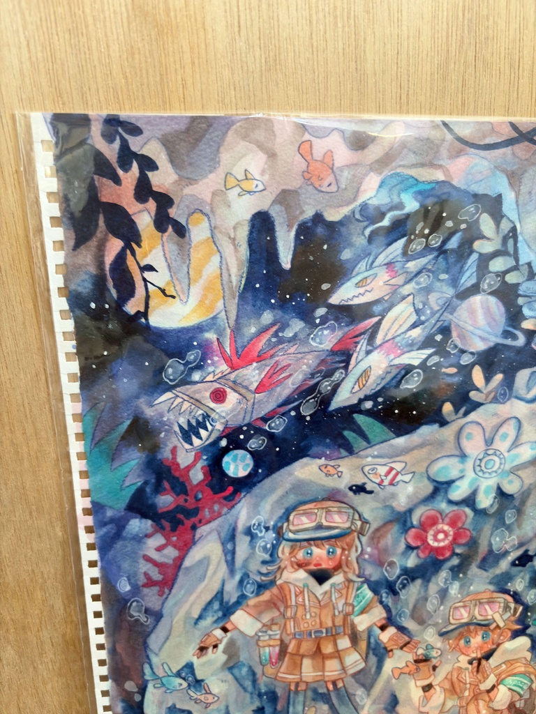 額装なし 『宇宙の海の避難所』