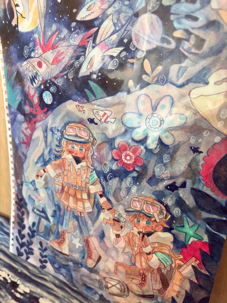 額装なし 『宇宙の海の避難所』