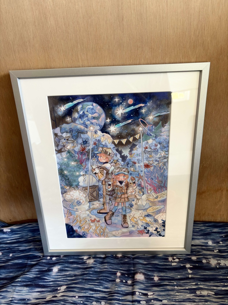 額装作品 『星降る星の調査』