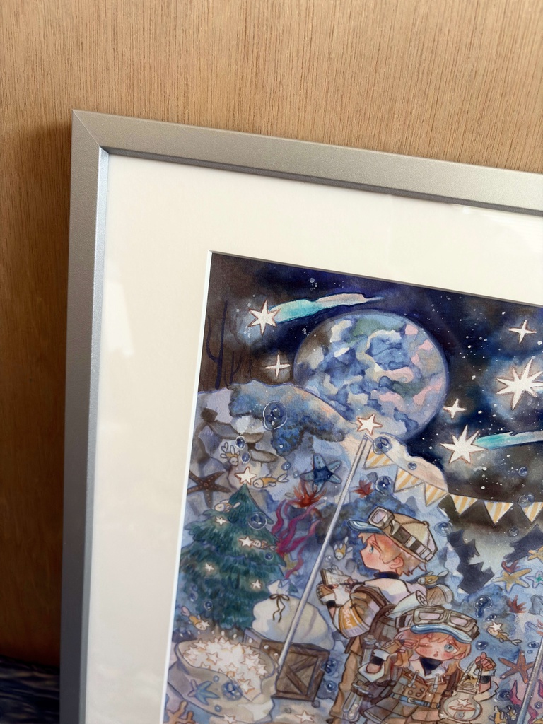 額装作品 『星降る星の調査』