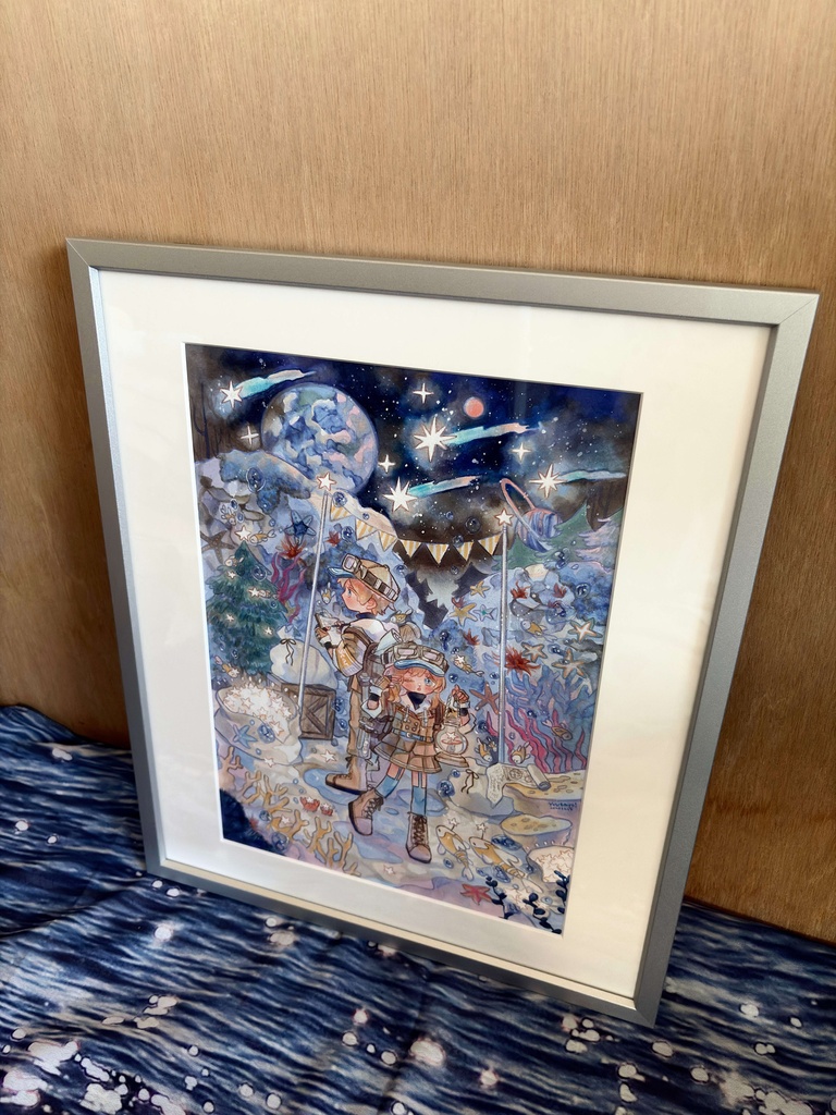額装作品 『星降る星の調査』