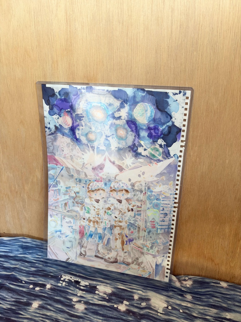 額装なし 『宇宙の海のマーケット』