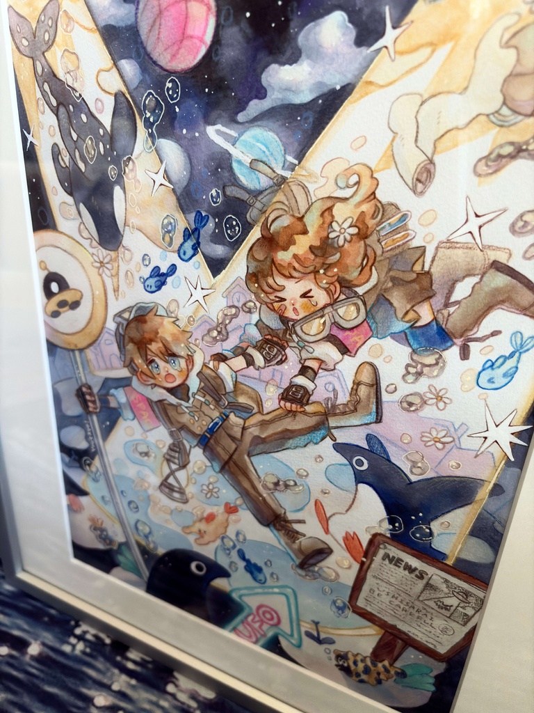 額装作品 『スポットライト注意報』