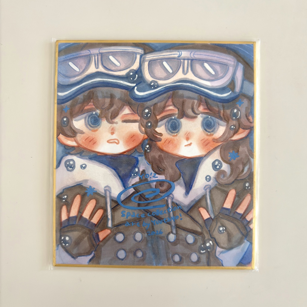 ドローイング色紙