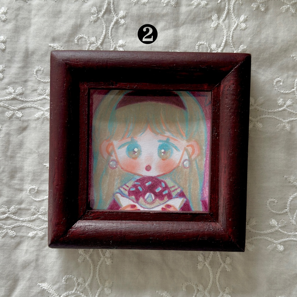 秋の子ミニ原画3点