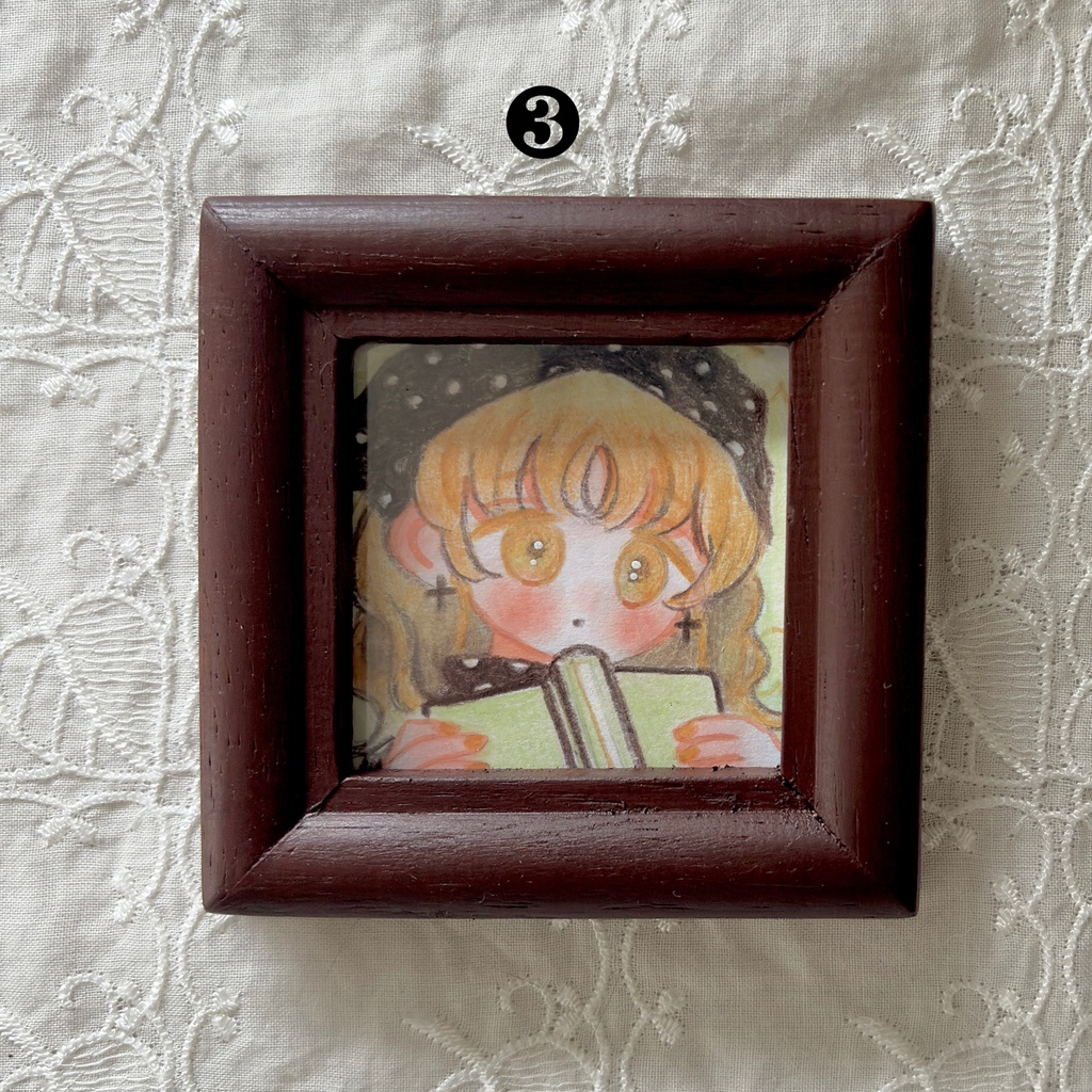 秋の子ミニ原画3点