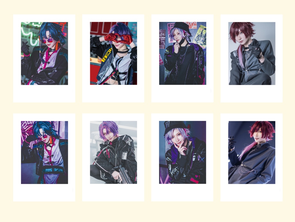 【にじそ11】チェキ風トレカ（魁星・雲雀・不破・ローレン）