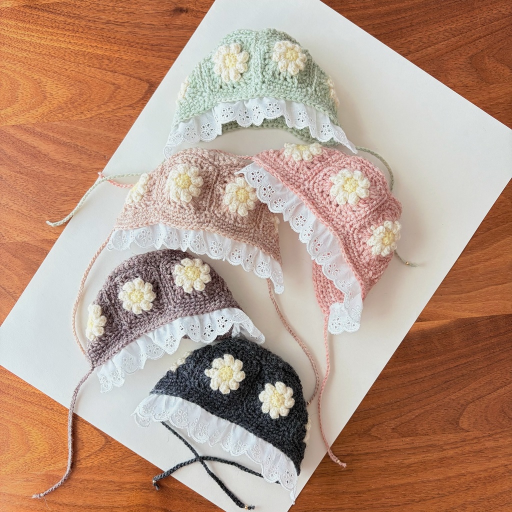 【️ L 】デイジーフリルボンネット