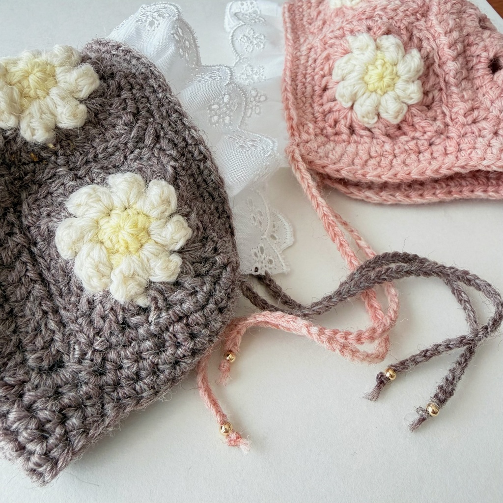 【️ L 】デイジーフリルボンネット