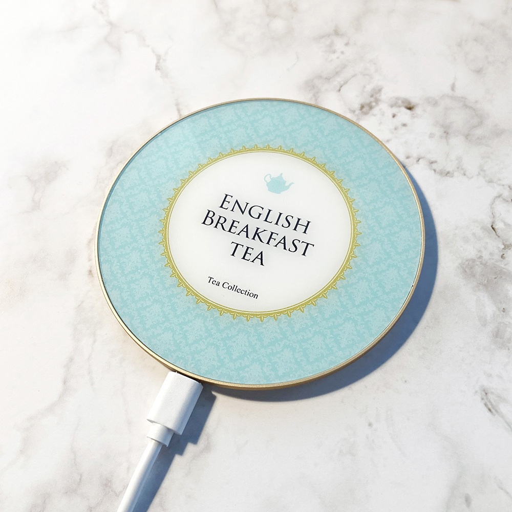 紅茶のワイヤレス充電器