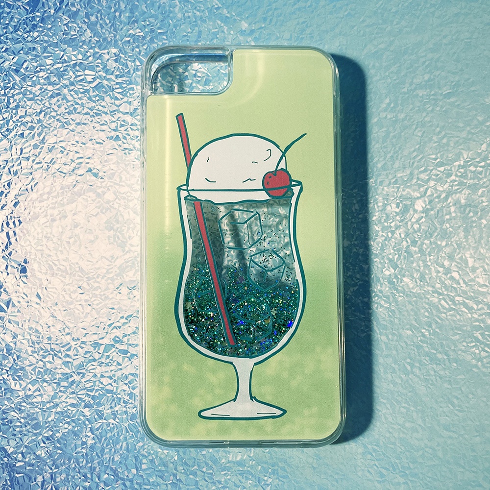 クリームソーダのスマホケース