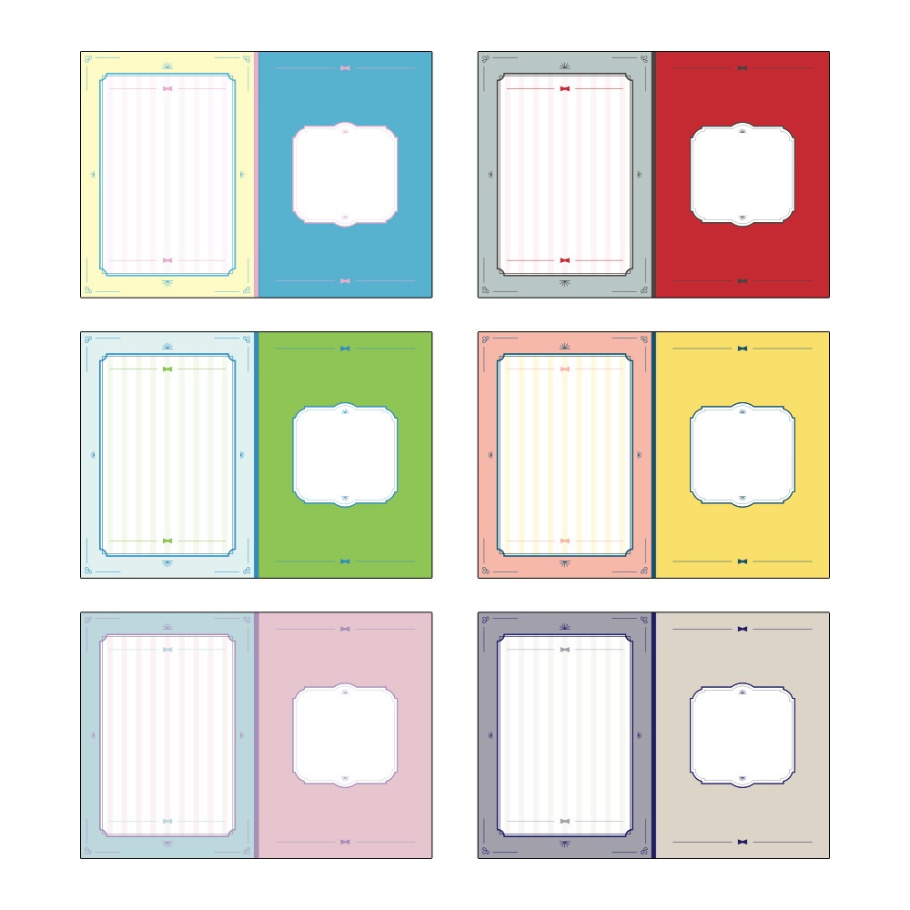 同人誌表紙用素材「プチリボン」