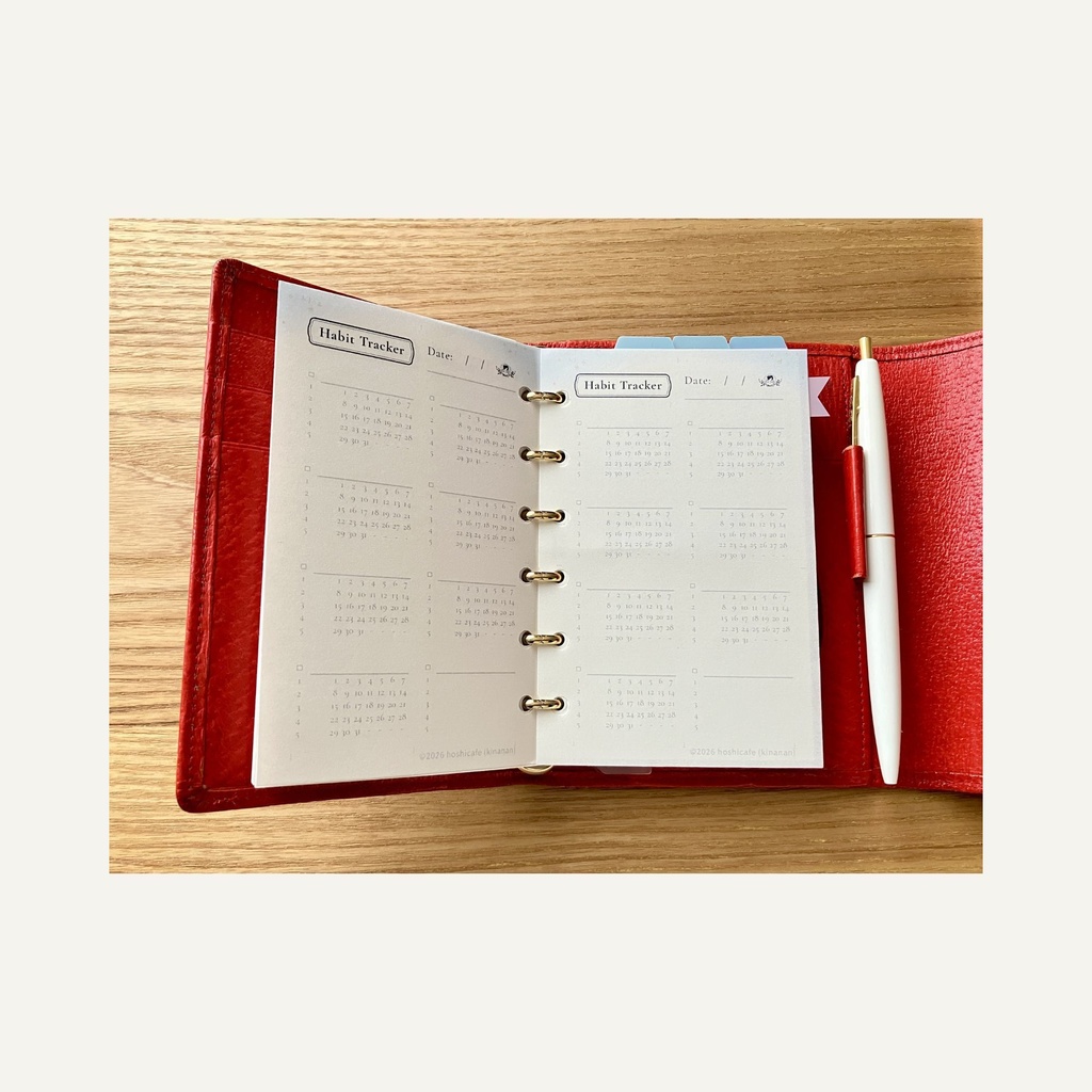 Starry Journal Series|Habit|Habit Tracker(Mini6・Color+Mono)