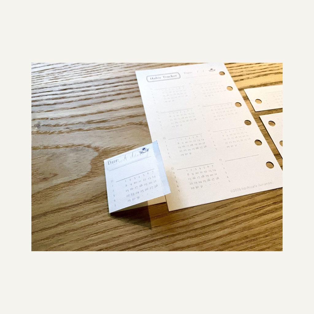Starry Journal Series|Habit|Habit Tracker(Mini6・Color+Mono)