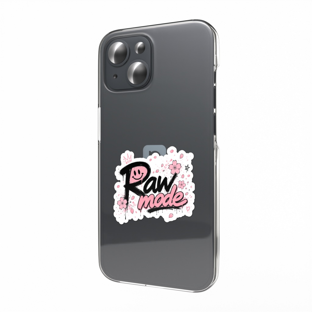 Raw mode- official スマホステッカー