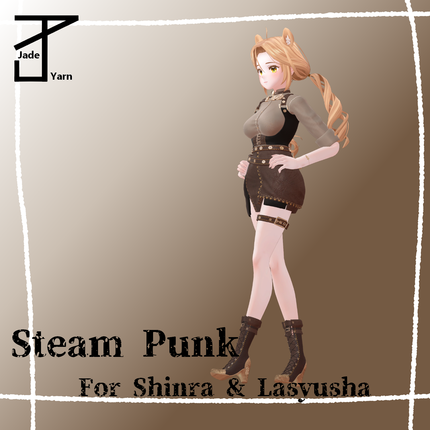 [VRChat] Steam Punk Wear For Shinra Lasyusha Dami - Jade_Yarn - BOOTH