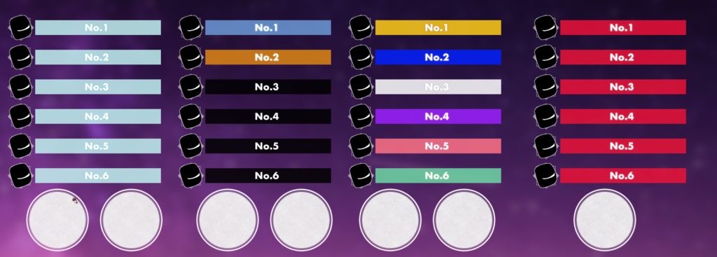 スキル色スクリーンパネル【銀剣のステラナイツ】