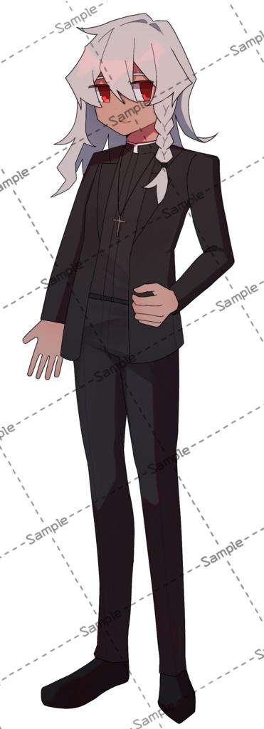 【無料素材】牧師(男性01)