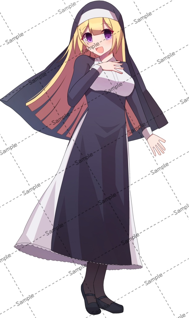 【無料素材】シスター(女性02)