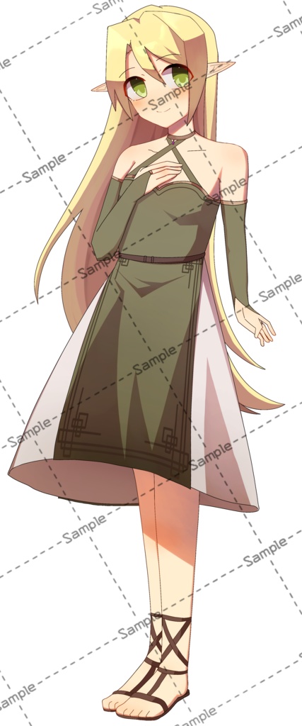 【無料素材】エルフ(女の子02)