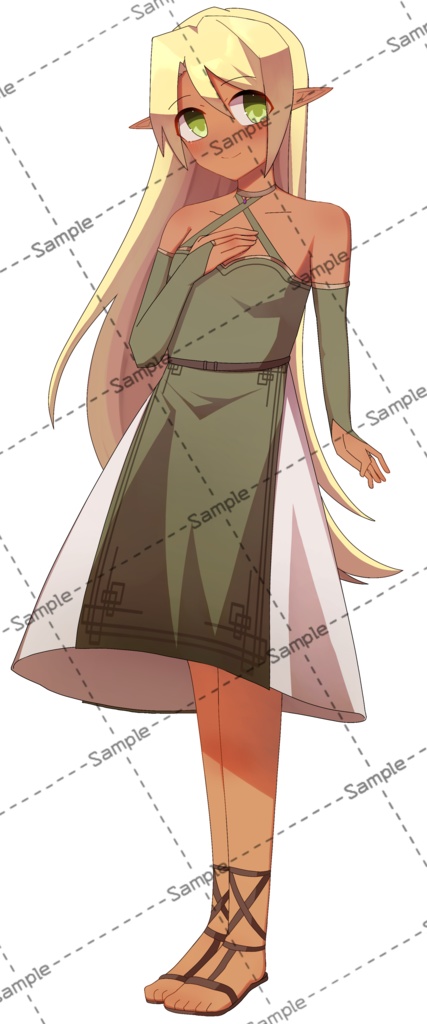 【無料素材】エルフ(女の子02)