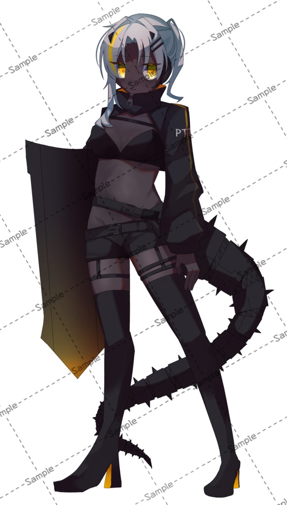 【無料素材】戦闘用アンドロイド(女の子06)