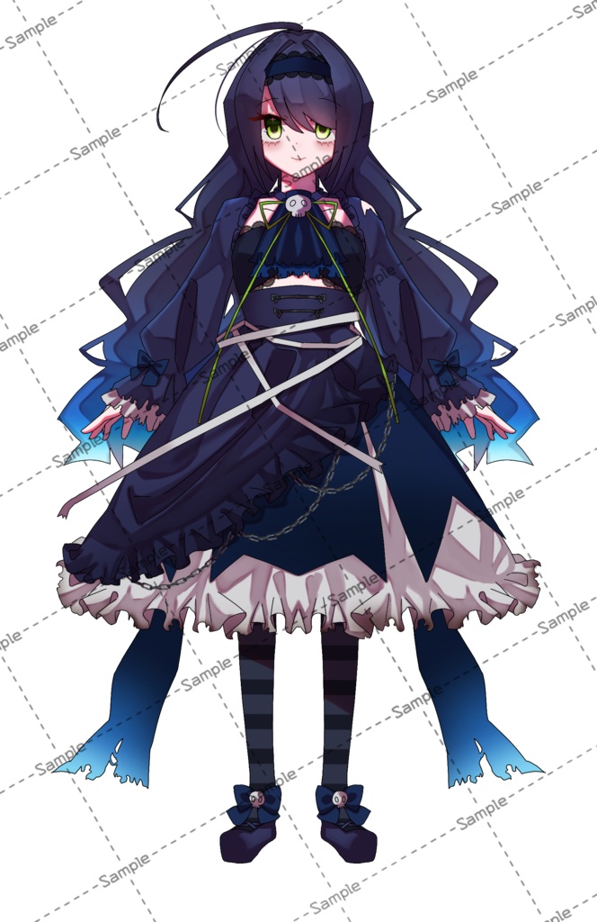 【無料素材】オカルト少女(女の子07)