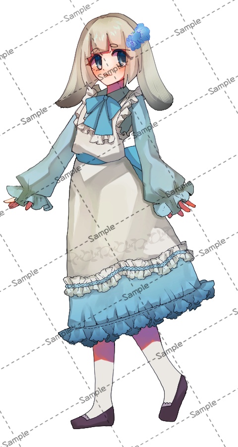 【無料素材】うさぎ獣人(女の子08)