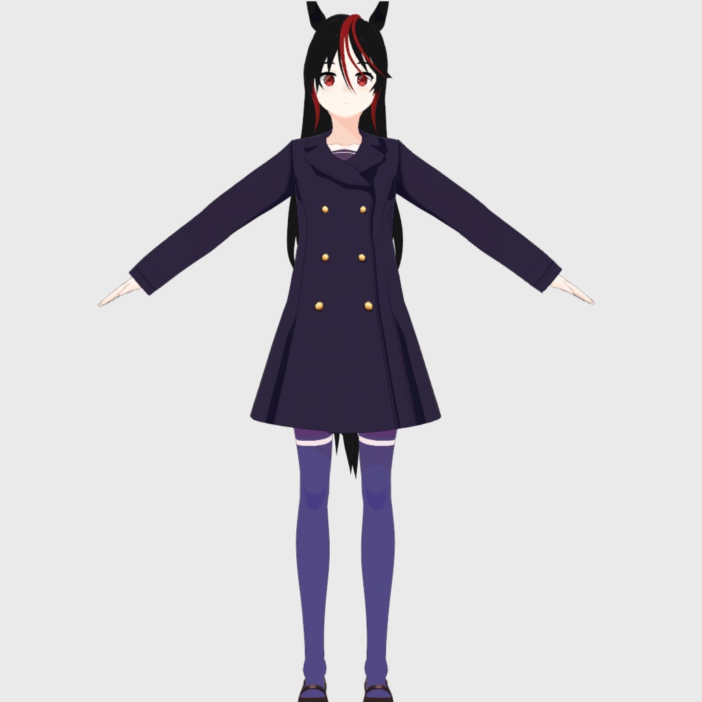 【VRoid】トレセン風コート