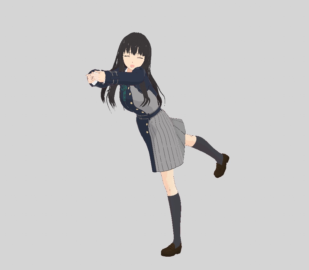 【VRoid】井ノ上 たきな & リコリス制服【VRMモデル】