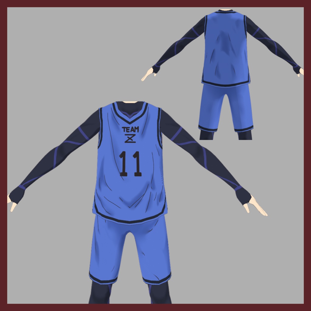 【VRoid】潔世一 & ブルーロック練習服【VRMモデル】