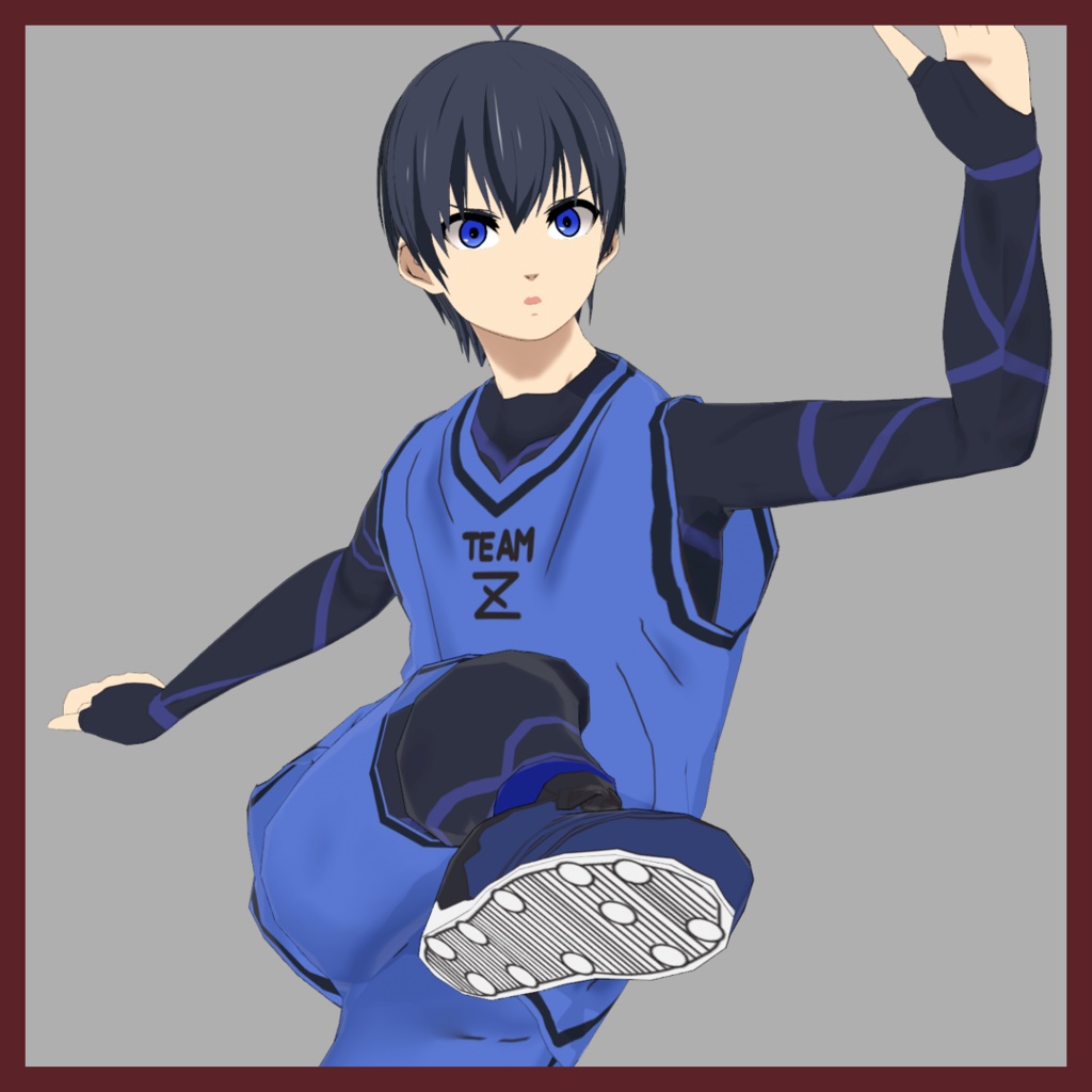 【VRoid】潔世一 & ブルーロック練習服【VRMモデル】