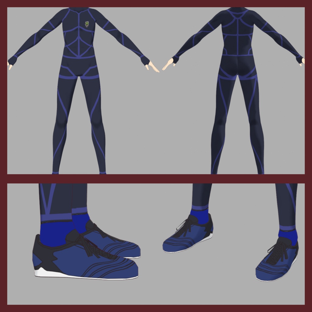 【VRoid】潔世一 & ブルーロック練習服【VRMモデル】