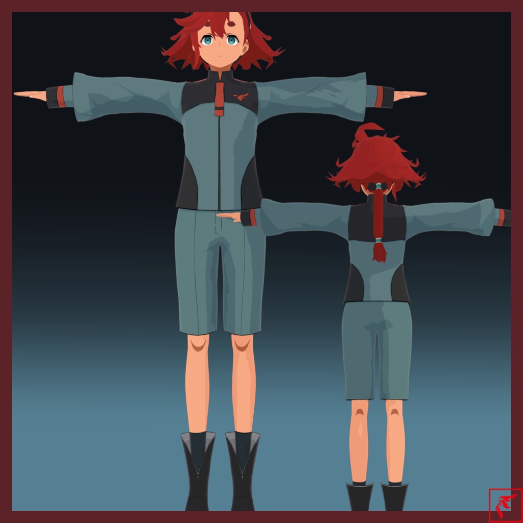 【VRoid】スレッタ・マーキュリー & アスティカシア学園制服【VRMモデル】