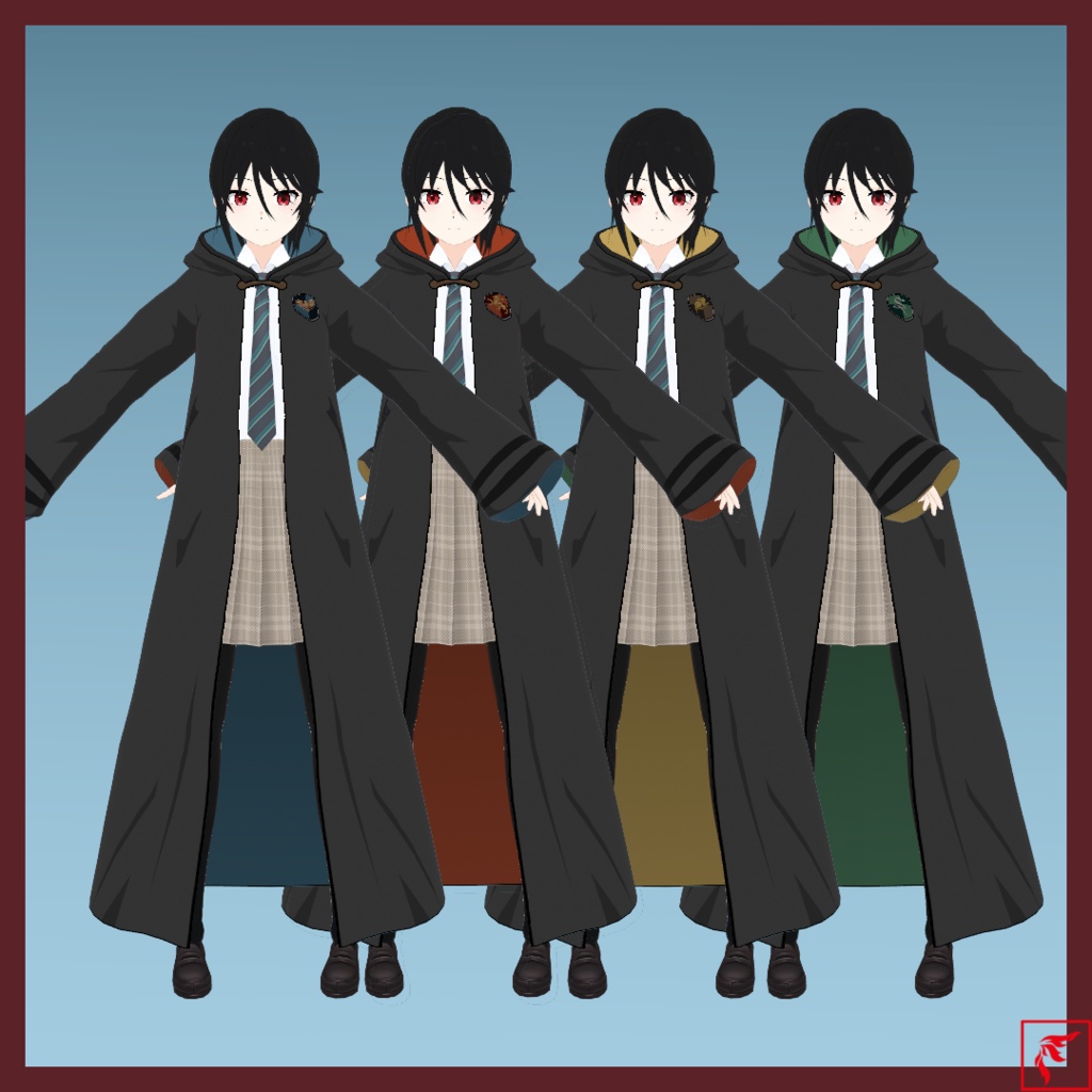 【Free/無料】【VRoid】ホグワーツ生徒ローブ【Hogwarts Legacy】