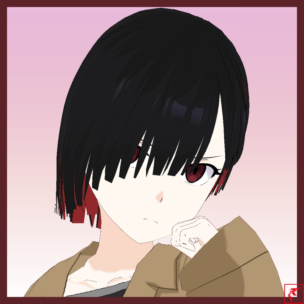 【VRoid】私服(B) & ツバキ(オリキャラ)【VRMモデル】