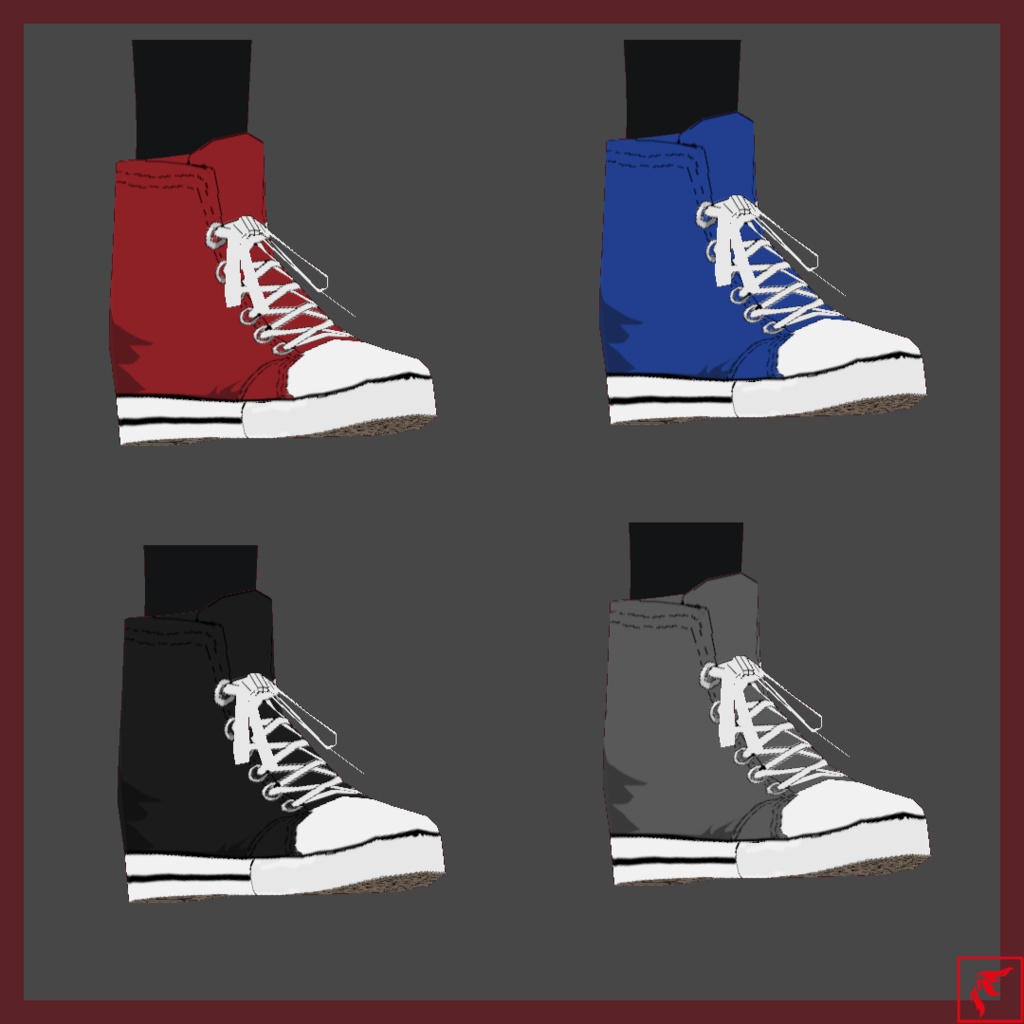 【VRoid】私服(B) & ツバキ(オリキャラ)【VRMモデル】