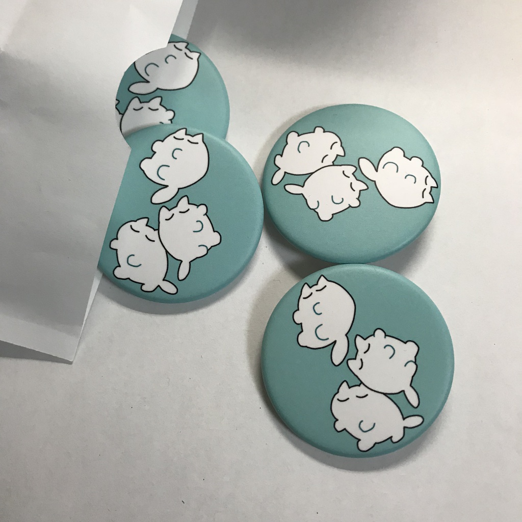 ねこちゃんいっぱい缶バッチ